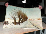 zabytkowy obraz straż graniczna zabytkowy obraz