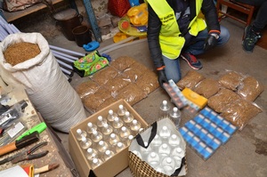 Nielegalne towary akcyzowe zatrzymane przez Straż Graniczną Nielegalne towary akcyzowe zatrzymane przez Straż Graniczną