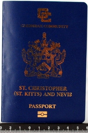 Okładka podrobionego paszportu