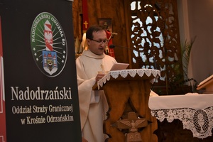 Kapelan Nadodrzańskiego Oddziału SG wygłosił kazanie