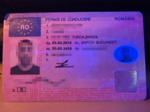 Podrobione rumuńskie prawo jazdy Podrobione rumuńskie prawo jazdy
