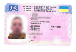 Podrobione ukraińskie prawo jazdy
