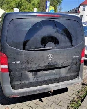 Mercedes skradziony w stolicy Niemiec Mercedes skradziony w stolicy Niemiec