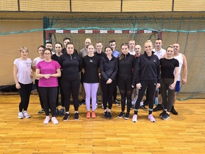 Kandydaci podczas testu sprawności fizycznej Kandydaci podczas testu sprawności fizycznej