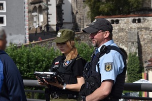 Wspólny polsko-niemiecki patrol funkcjonariuszy Wspólny polsko-niemiecki patrol funkcjonariuszy