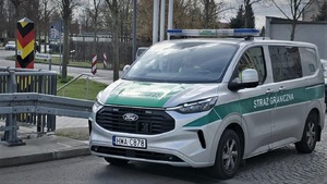 Wspólny polsko-niemiecki patrol funkcjonariuszy Straży Granicznej na terytorium Niemiec Wspólny polsko-niemiecki patrol funkcjonariuszy Straży Granicznej na terytorium Niemiec