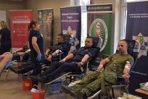 V edycja akcji krwiodawstwa "Zjednoczeni Krwią" w Nadodrzańskim Oddziale Straży Granicznej V edycja akcji krwiodawstwa "Zjednoczeni Krwią" w Nadodrzańskim Oddziale Straży Granicznej