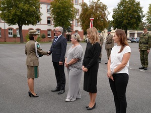 Funkcjonariusze Straży Granicznej podczas uroczystości ślubowania w NoOSG Funkcjonariusze Straży Granicznej podczas uroczystości ślubowania w NoOSG